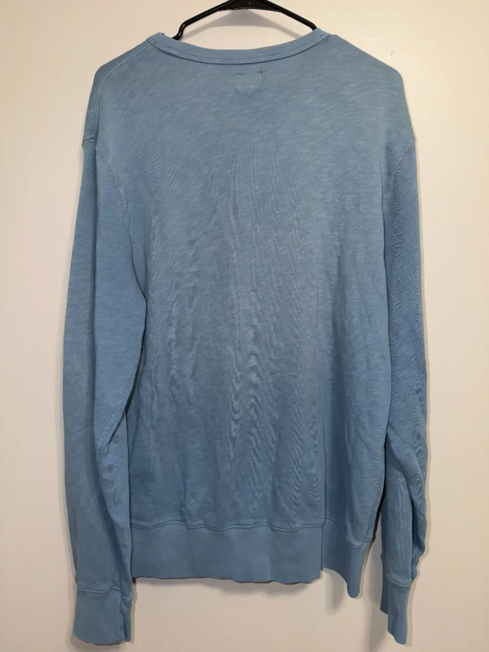 J.Crew XL Blue Crewneck Sweater Pullover Pocket Casual Lightweight